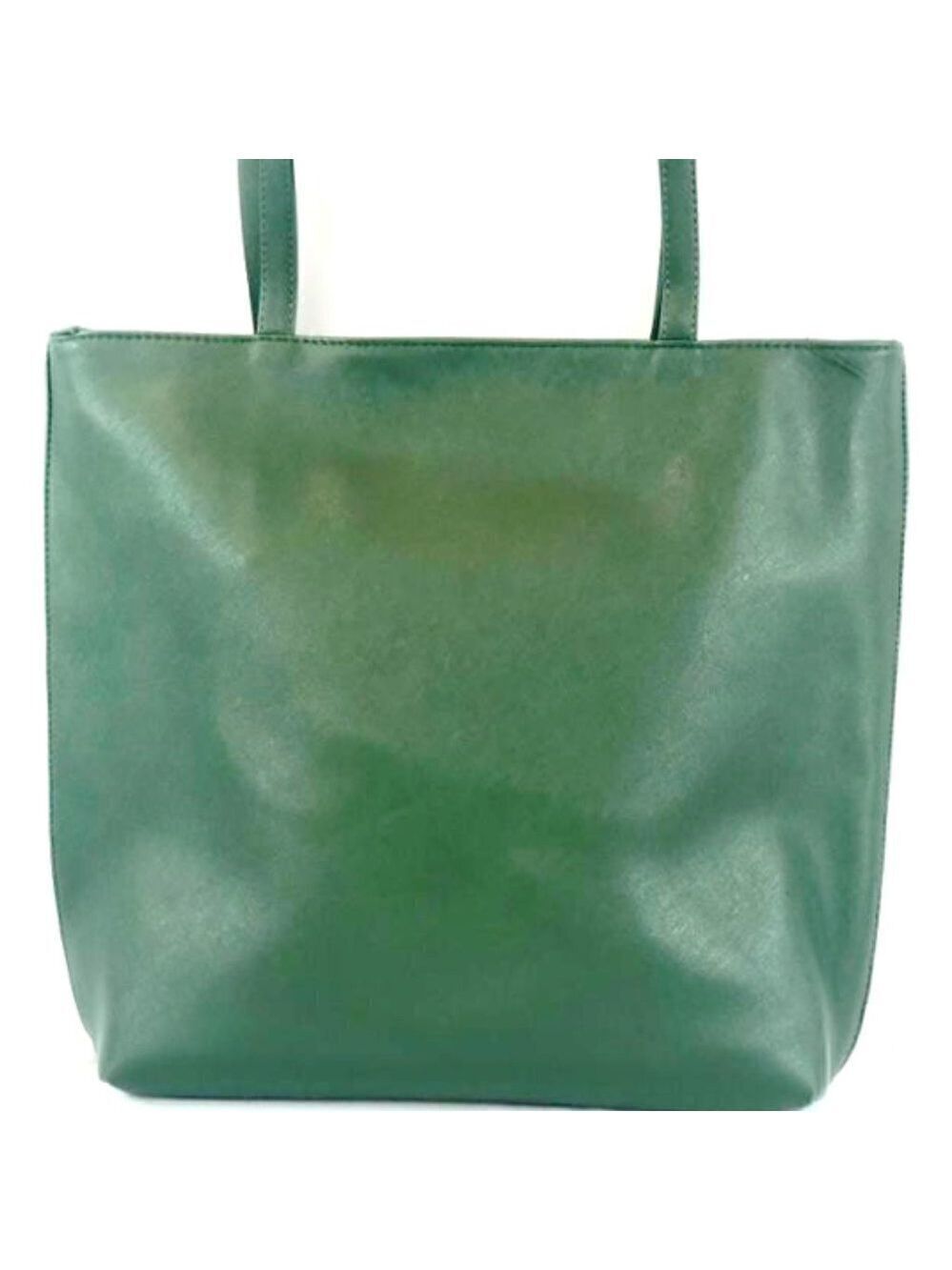 Vegan Leather Green Tote